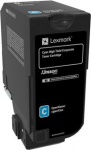 Lexmark Toner Lexmark 74C2HCE Cyan Oryginał  (74C2HCE)