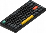 Nuphy Klawiatura Nuphy - Halo75 v2 Wireless Mechanical Keyboard - Bezprzewodowa Klawiatura Mechaniczna Obsidian Black Silent Red Clear-Top