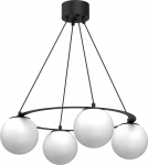 Luminex Ballo 5585 lampa wisząca zwis 4x15W E27 czarna