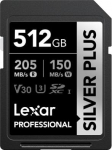 Lexar Karta Lexar Professional Silver Plus SDXC 512 GB Class 10 UHS-I/U3 V30 (LSDSIPL512G-BNNNG)