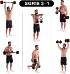 HMS &lrm;Hantle SGR18 Pro Set żeliwne 2 x 18 kg
