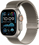 Apple Watch Ultra 2 GPS + Cellular 49 mm Natural Titanium Case with Natural Titanium Milanese Loop - M