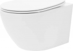 REA Carlo Rimless mini Flat Slim WC aeglaselt libiseva kaanega