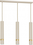 Luminex Reno 9516 lampa wisząca zwis 3x8W GU10 beżowa/złota