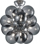 Noname Lampa wisząca lampa sufitowa Alicia 46,5 cm 12 x G9 szkło 10 wat chrom