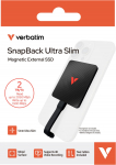 Verbatim Dysk zewnętrzny SSD Verbatim Dysk zewnętrzny SnapBack Ultra Slim SSD 2TB czarny 32337