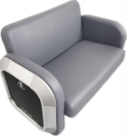 E-Blue Fotel E-Blue Dla gracza 2 osobowa EEC346-21, szara, EOL