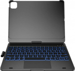 4Kom.pl Etui Typecase Flexbook Touch       z klawiaturą do iPad Air 11'' 2024/2025 szary