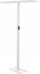 Beliani Lampa podłogowa Beliani Lampa podłogowa LED metalowa biała SCULPTOR