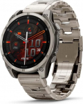 Garmin Fenix 8 3.56 cm (1.4") AMOLED 47 mm Digital 454 x 454 pixels Touchscreen Titanium Wi-Fi GPS (satellite)