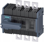Siemens Rozłącznik izolacyjny 3P wlk2 200A napęd obrotowy bezp. szary montaż od frontu z lewej przył. płaskie śrubowe 3KD3632-0NE10-0