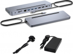 I-Tec C31FLAT2PDPRO100W s&uuml;learvuti dokk ja pordireplikaator Juhtmega &uuml;hendatud USB 3.2 Gen 1 (3.1 Gen 1) Type-C H&otilde;be