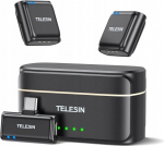 Telesin wireless tie microphone + powerbank for phones (USB-C)