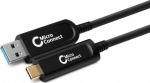 Microconnect Kabel USB MicroConnect USB-A - USB-C 10 m Czarny (MC-USB3.2CA10OP)