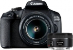 Canon Lustrzanka Canon Canon EOS 2000D zrcadlovka + 18-55 IS + 50 1.8 S (2728C022) - 435256