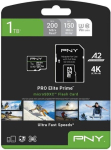 PNY Karta PNY PNY Karta pamięci microSDXC Elite Prime 1TB + adapter SD