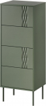 Cama Meble 4S TRESSE chest of drawers 50x40x125 matte green