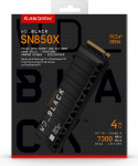 WD Western Digital WD_BLACK&trade; SN850X NVMe&trade; SSD POWERED BY SANDISK 4 TB, [With Heatsink]