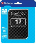 Verbatim Dysk zewnętrzny HDD Verbatim Store 'n' Go Portable 1TB Czarny (53194)