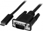 Startech Kabel USB StarTech USB-C - D-Sub (VGA) 2 m Czarny (CDP2VGAMM2MB)