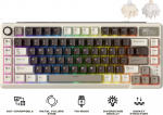 Royal Kludge RK L75 Mocha Grey Gaming Keyboard Cream switch