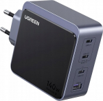 Ugreen Ładowarka sieciowa Ugreen Nexode S 140W, GaN, 3x USB-C + USB (szara)