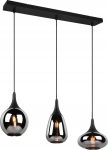 Delight Lampa wisząca DELIGHT Trio Lumina 317000332 lampa wisząca zwis 3x40W E14 czarna