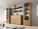 Cama Meble Cama living room sideboard UNI lefkas oak/black