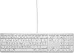LMP Klawiatura LMP Large Font USB Keyboard 110 keys wired USB keyboard with 2x USB and aluminum upper cover - German