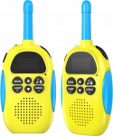 Aptel Zestaw 2x Radiotelefon Kr&oacute;tkofal&oacute;wka Walkie Talkie 3km 16 kanał&oacute;w KiddoBoo / Ż&oacute;łty