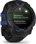 Garmin Smartwatch Garmin Instinct 3 AMOLED 50mm czarny z paskiem w kolorze black / bolt blue