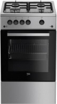 Beko FSG52020FX cooker Freestanding cooker Gas Inox