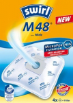 Melitta vacuum cleaner bag M48 AirSpace MicroPor Plus AntiBac Green (4 bags + 1 filter, for Miele S 125-138 series, size B)