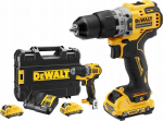 Dewalt Cordless Impact Drill Driver DCD706D2, 12 Volt yellow/black, 2x Li-Ion XR batteries 2Ah, in T STAK box