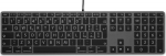 LMP Klawiatura LMP Large Font USB Keyboard 110 keys wired USB keyboard with 2x USB and aluminum upper cover - Italian - space gray