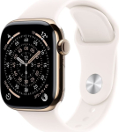 Apple Smartwatch Apple Watch 11 GPS + Cellular 42mm Gold Titanium Sport Band S/M R&oacute;żowy  (MF8W4ZR/A)