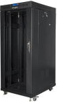 Lanberg Standing rack cabinet 19 inches 27U 800x1200 black LCD glass door FLAT PACK