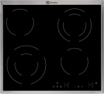 Electrolux EHF6342XOK hob Black Built-in Ceramic 4 zone(s)