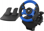 Genesis Seaborg 350 Must, Sinine USB Juhtpult + pedaalid Nintendo Switch, PC, PlayStation 4, Playstation 3, Xbox 360, Xbox One, Xbox Series S, Xbox Series X