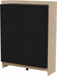 Cama Meble Cama PORTO chest of drawers 100x38x130 oak/black