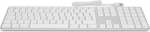 LMP Klawiatura LMP Large Font USB Keyboard 110 keys wired USB keyboard with 2x USB and aluminum upper cover - Swiss
