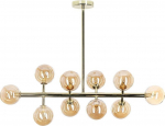 Beliani Lampa wisząca Beliani Lampa wisząca 10-punktowa metalowa złota RAMIS
