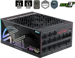MSI MPG Ai1300TS PCIE5 toiteallika komponent 1300 W 24-pin ATX ATX Must