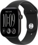 Apple Watch Series 12 GPS 42mm Black Aluminium Case with Black Sport Band - S/M