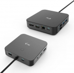 I-Tec C31TRIPLE4KDOCKPDPRO s&uuml;learvuti dokk ja pordireplikaator Juhtmega &uuml;hendatud USB 3.2 Gen 1 (3.1 Gen 1) Type-C Must
