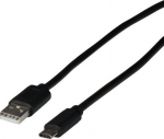 EFB Kabel USB EFB USB-C - USB-A 0.5 m Czarny (EBUSBC-USB20AK.0,5)