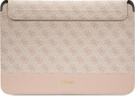 Guess Etui Guess Guess Sleeve GUCS14PS4SGP 14'' r&oacute;żowy/ pink 4G Stripe Metal Logo