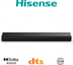 Hisense Soundbar Hisense HS1000 Soundbar (czarny, Bluetooth, HDMI, USB, AUX, optyczny)