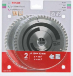 Bosch Piła Tarczowa Dwupak Optiline Wood 190x2,6/1,6x30x48z + Multi Material 190x2,4/1,8x30x54z B2608644655