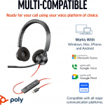 Poly HP Poly Blackwire 3320 Stereo USB-C peakomplekt +USB-C/A adapter
